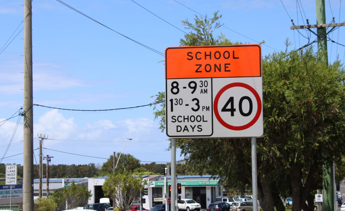 School zone sign