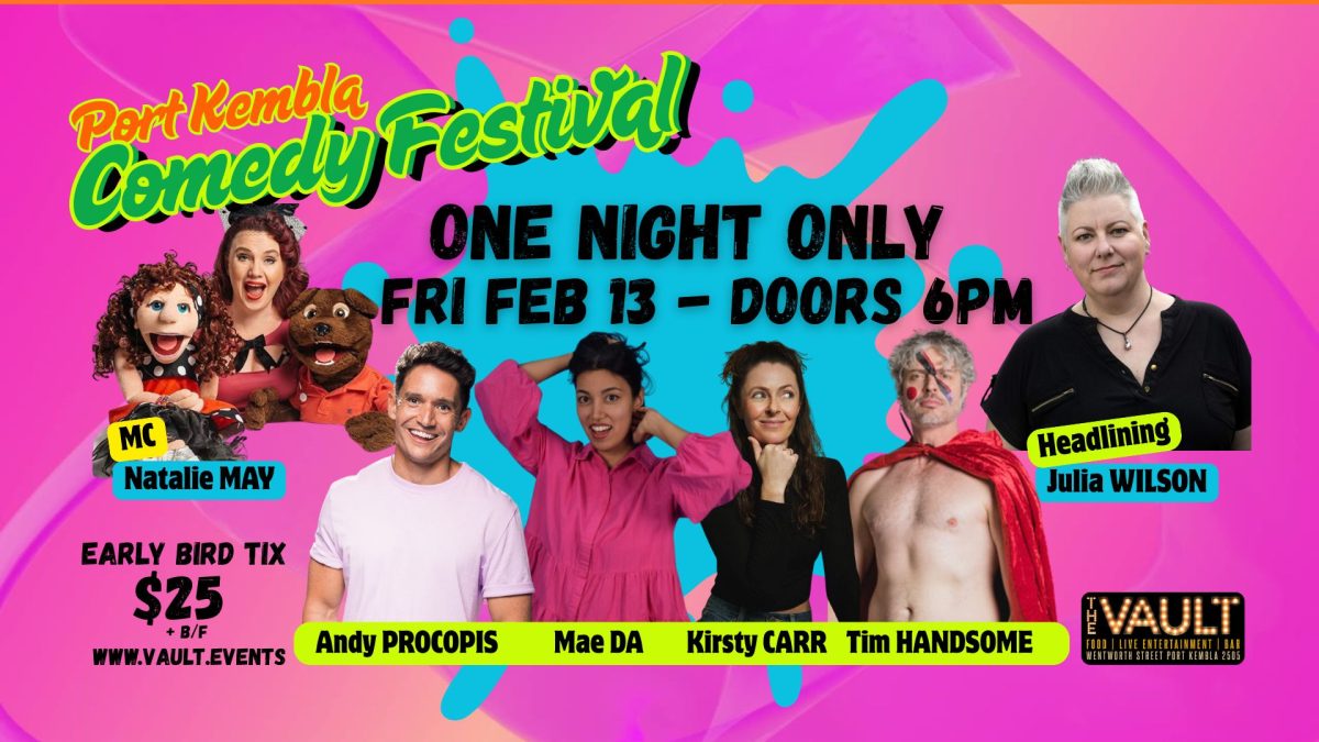 Banner for Port Kembla Comedy Festival