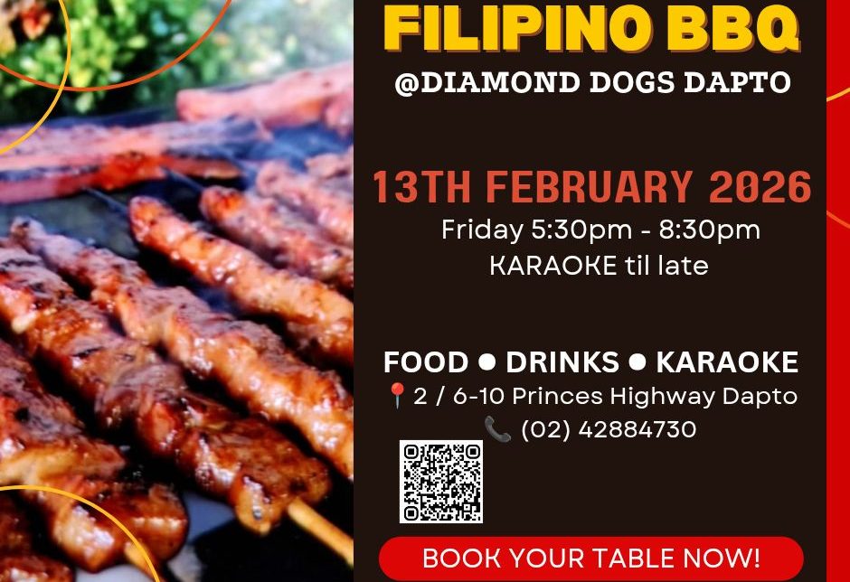 Flyer for barbecue karaoke night