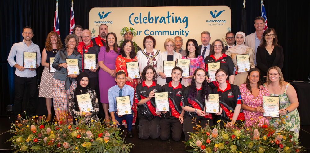 Recipients at City of Wollongong Awards