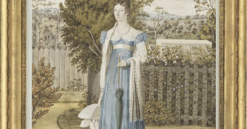 What's the link between this Rum Rebel's daughter, her rare dress and the Illawarra?
