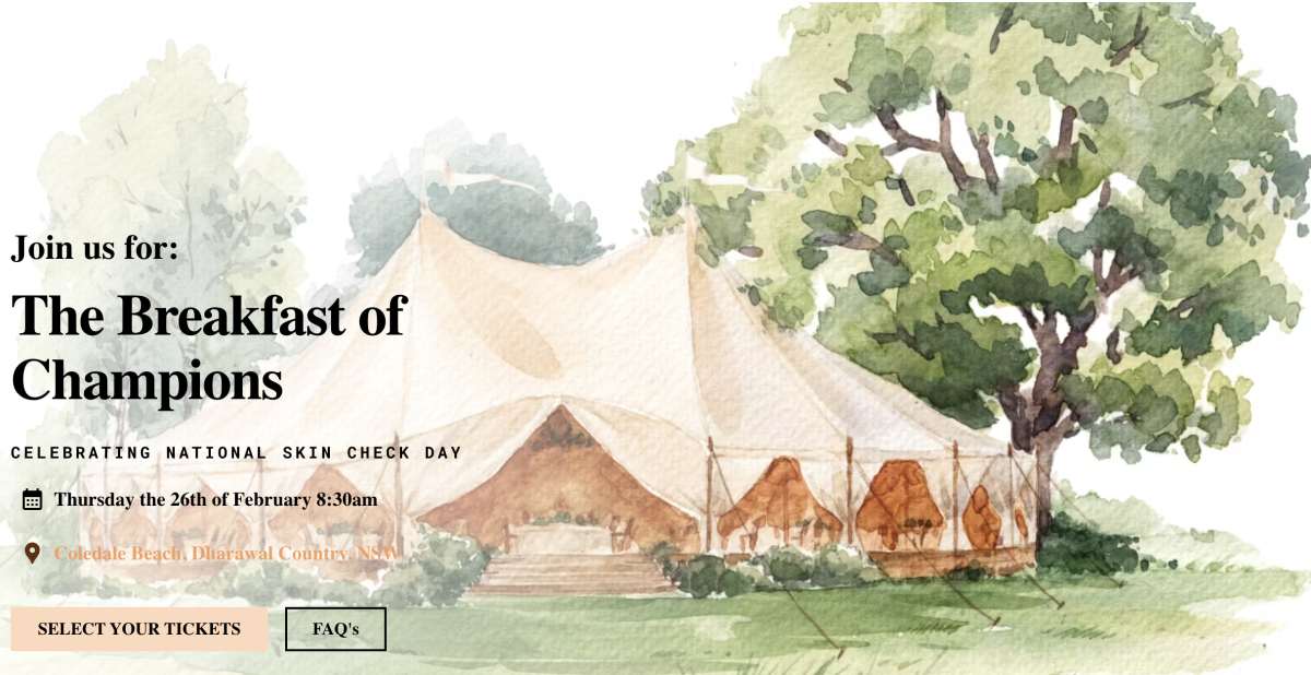 Banner for breakfast event