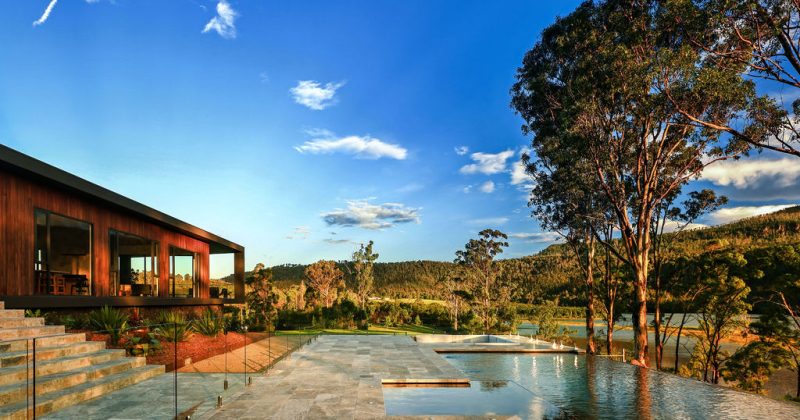 The view is just the beginning of this extraordinary Kangaroo Valley lakehouse