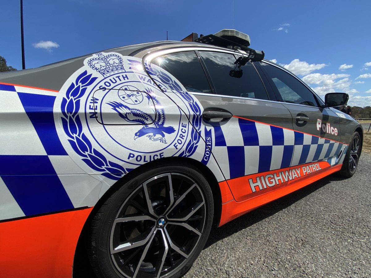 NSW Police highway patrol car