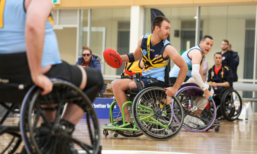Wheelchair AFL game