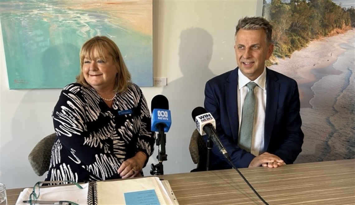 Shoalhaven City Council's Mayor Patricia White welcomed Andrew Constance to the position of council's CEO just weeks ago. Now he is leading a round of cuts.