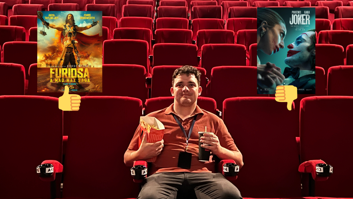 man sitting in a cinema seat